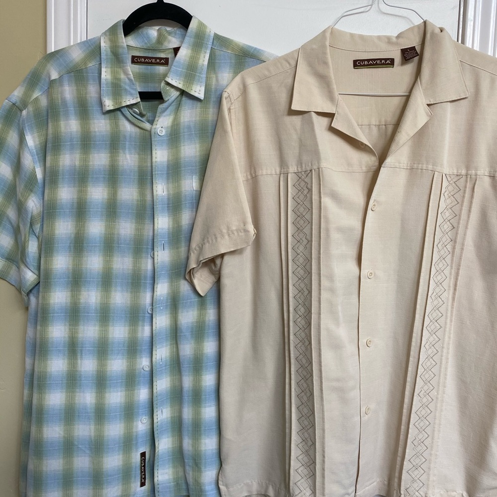 Two Men’s Cubavera shirts
